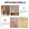 30 Pack Wall Nails for Hanging Double-Headed Nails for Hanging Pictures Decorative Push Pin Hangers Nails for Drywall
