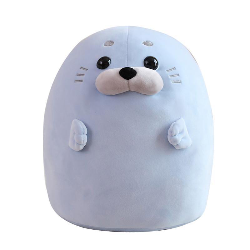 Plush Round Seal Toy Animal Stuffed Doll Cartoon Bedroom Decoration Gift Kids