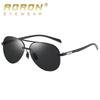 aoron Half-frame Polarized Sunglasses Trendy UV-proof Toad Glasses Color-changing Night Vision Goggles
