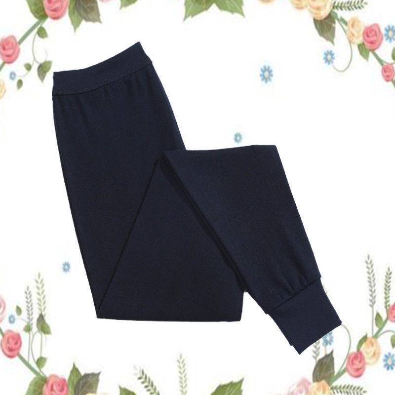 

Женские осенние брюки из чистого хлопка с высокой талией - Теплые, свободные, больших размеров, базовый слой, подштанники XL (90-120 lbs)