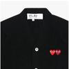 Comme Des Gar Ons Play Double Red Heart Wappen V Neck Cardigan Ax N058 051