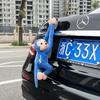 Cute Monkey Hanging Plush Car Decoration Ornament Cartoon Vehicle Accessory