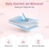LuvLap Instadry Waterproof Baby Dry Sheet, Extra Absorbent Anti-Piling Fleece Bed Protector, Pack of 2, Small, Sky Blue