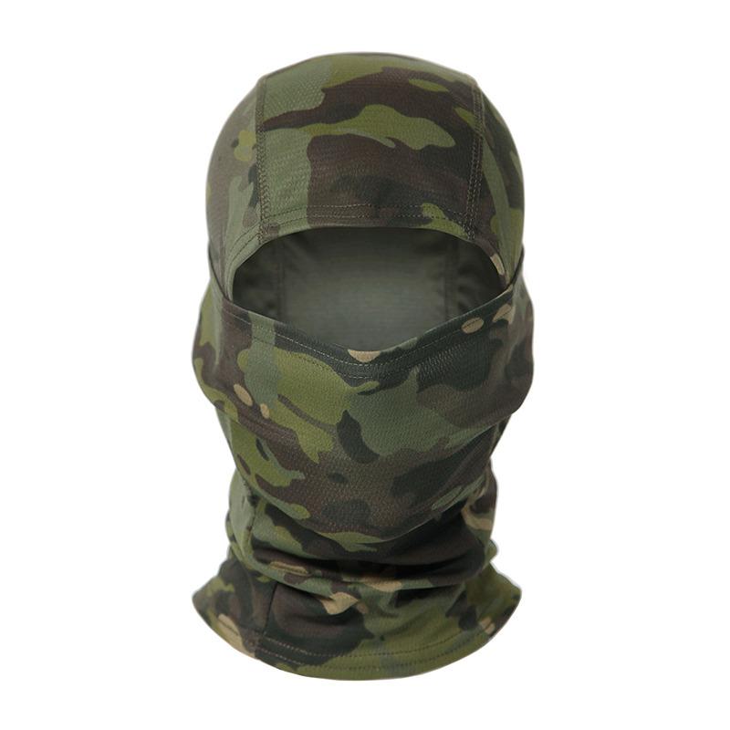Camouflage Sturmhaube Vollgesichtsschal Outdoor Aktivität Ski Radfahren Vollgesichtsabdeckung Winter Hals Kopfwärmer Taktischer Schal Mütze Helm-Innenmütze