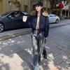 Winter Women's Super Short Loose Big Fur Collar Thickened Cotton Clothes New Cotton Clothes Winter Fashion