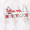 Multipurpose Sturdy Wood Glittered Christmas Baubles Shatterproof Tree Decorations Home Accessory Decoration