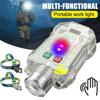 Multifunctional Sensor LED Flashlight USB Rechargeable EDC Torch Work Light with Back Magnet Light Fishing Work Lantern