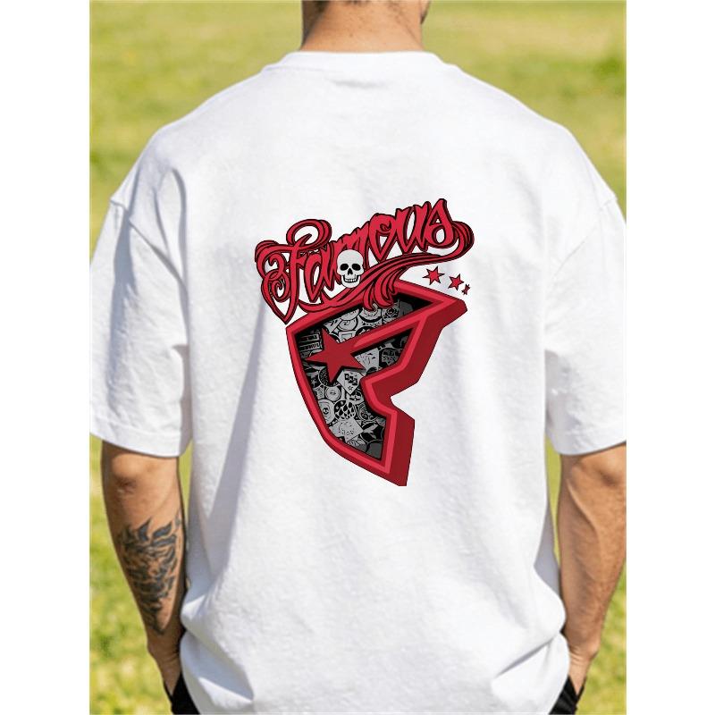 European Size Men'S Famous T-Shirt, Round Neck Tee Casual Clothing, All-Season.Png, Plus Size