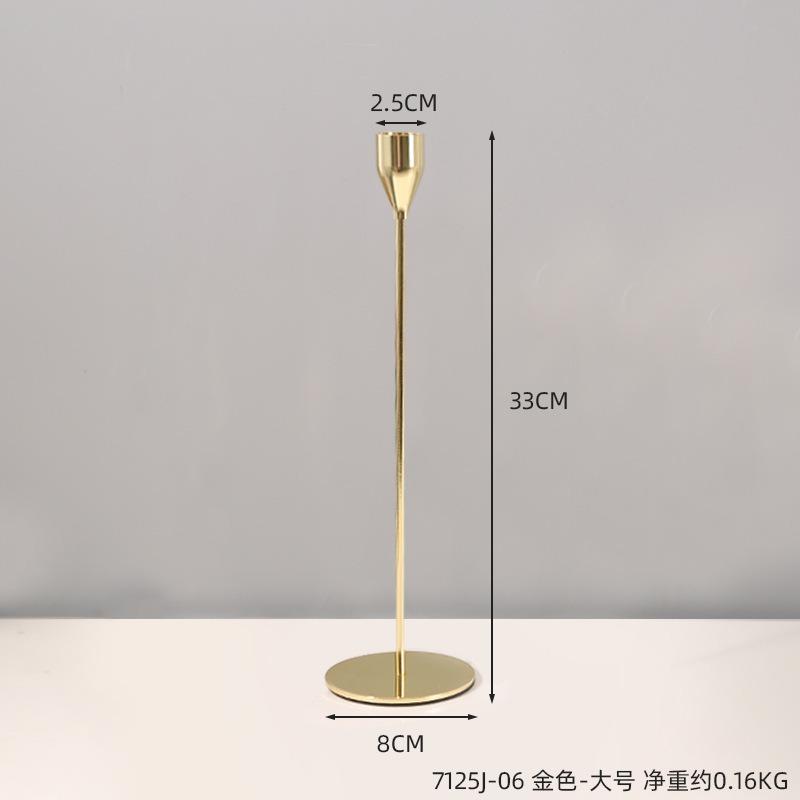 Metal Candle Holders Luxury Candlestick Fashion Wedding Candle Stand Exquisite Candelabra Table Home Decorations