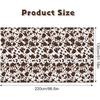 Adirasenotek 3Pcs Cow Print Tablecloth Brown Cattle Tablecover for Farm Theme Cowboy Baby Shower Decorations Western Birthday Dinner Picnic Kitchen
