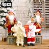 1~4KS 2025 Vánoční dekorace pro domov Plyšová panenka Santa Clause 30 cm Dekorace na párty Navidad Vánoční ozdoby Novoroční dárek