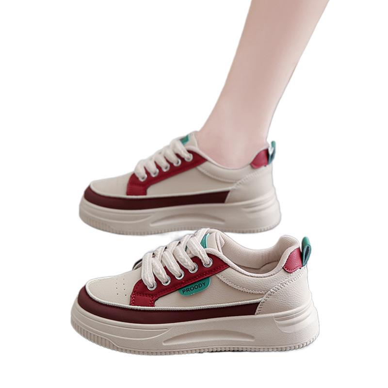 Autumn new models are not tired feet, pregnant women's soft-soled sports shoes, thick-soled casual little white board shoes