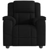 VidaXL Fauteuil inclinable Noir Tissu, fauteuil, fauteuil inclinable TV, poussette, fauteuil inclinable pour personnes 4015702