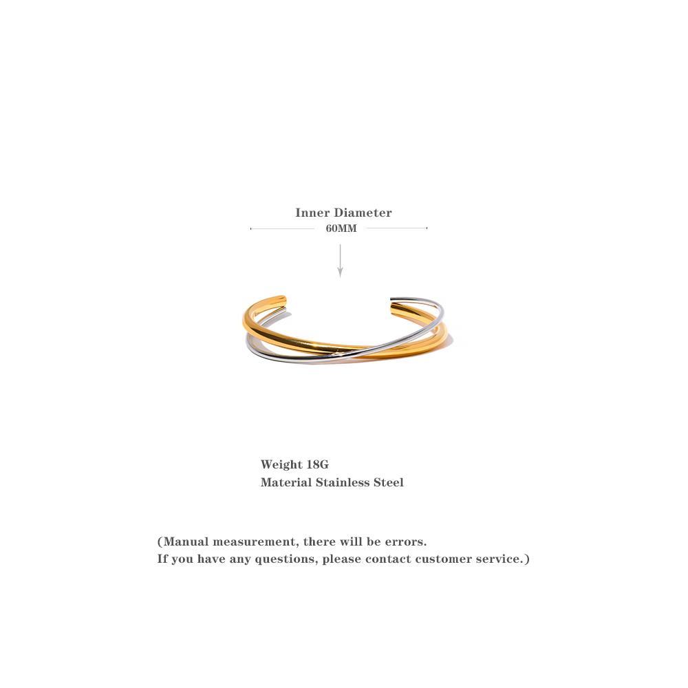 Eetit водонепроницаемый 18-каратный позолоченный геометрический браслет из нержавеющей — фото 2