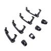 4 Pcs Outside Exterior Door Handle Set 82651 2H000 Glossy Black Outer Door Handles with Front Key Hole