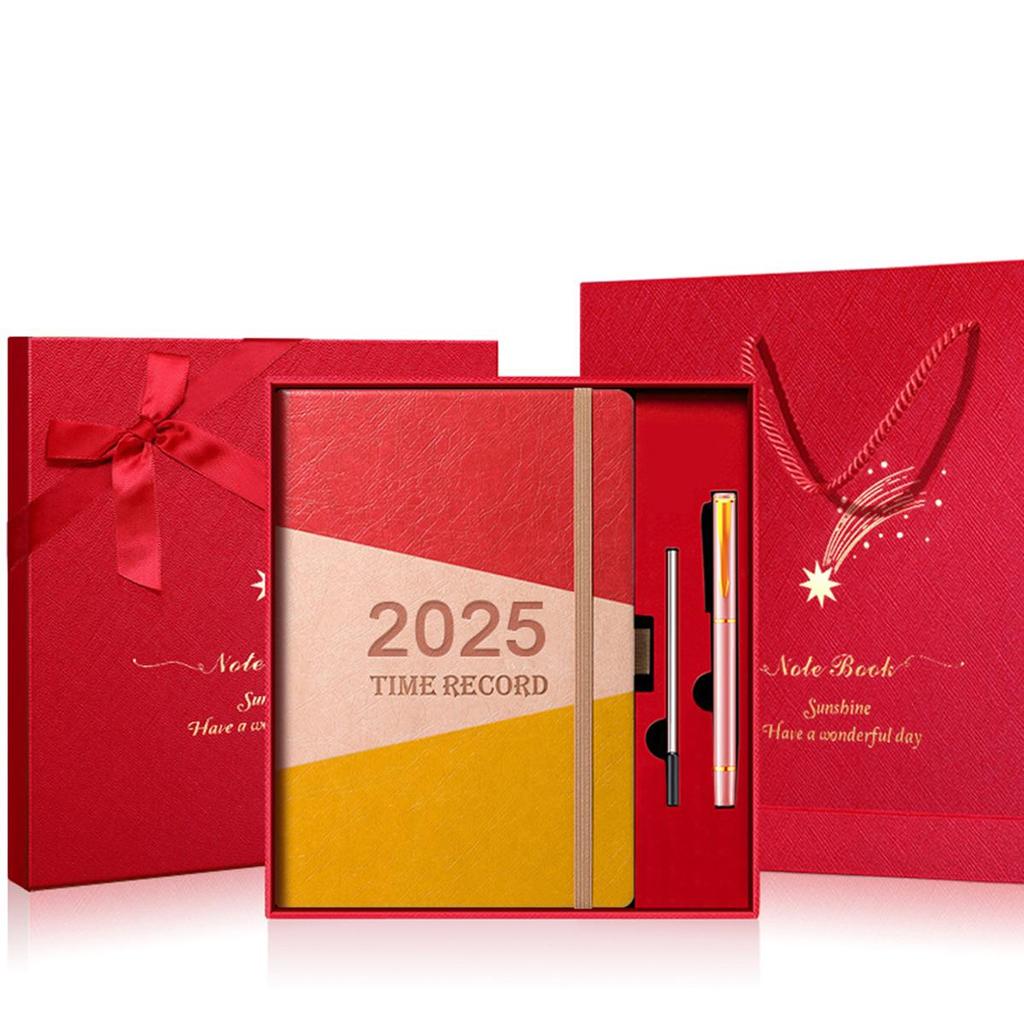 A5 verdickter Business-Notizblock aus Leder, Arbeitsnotizbuch, Besprechungsprotokollbuch, Tagesplaner 2025, Studiennotizen für Studenten, Tagebuch, 150 Blatt