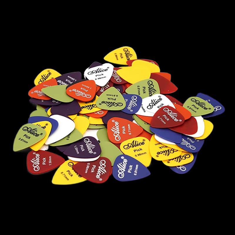 Electric Guitar Pick with Storage Box Acoustic Music Picks Plectrum 0.58/0.71/0.81/0.96/1.20/1.50mm Thickness Guitar Accessories