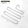 Stainless Steel S-Shaped Multi-Layer Folding Pants Hanger - Non-Slip, No-Trace Storage Solution for Home and Dormitory.