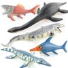 Cotton-Filled Simulation Marine Animal Model Animal Ornament Soft Rubber Dinosaur Model Children'S Toy Ornament Figure