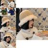 Cozy Plush Knit Women's Winter Bucket Hat Fashionably Warm Large Brim Hat