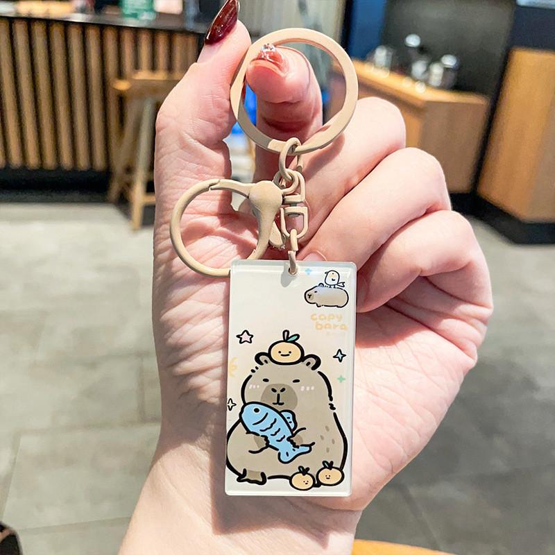 Acrylic Keychains Creative Charming Capybara Styles Perfect For Gifts Couples