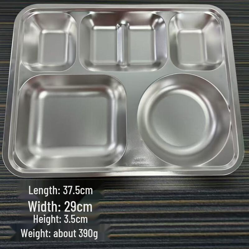 Korean Style 304 Stainless Steel Compartment Tray