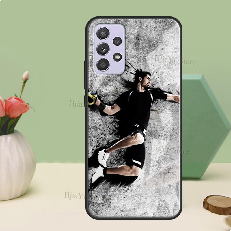 Handball Sport Case For Samsung A54 A34 A24 A14 A51 A71 A12 A22 A32 A52 A72 A73 A33 A53 A13 Back Cover