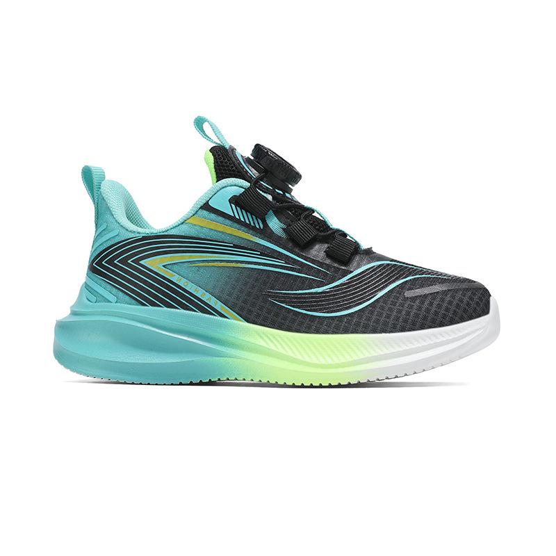 Boys' Autumn Sports Mesh Shoes with Rotating Buckle for Children's Training