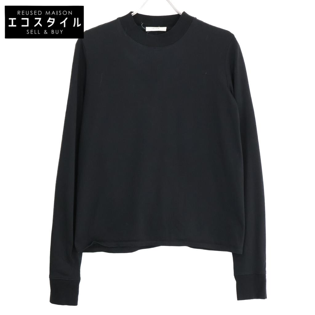 The Row AN403 Belfast Top Long Sleeve T-shirt/ Tops S blackUsed