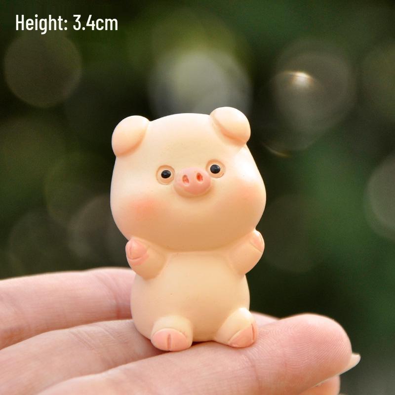 Chinese Zodiac Animal Resin Mini Ornaments for Desk and Car Decor