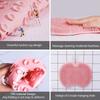 Shower Foot Back Scrubber Silicone Bath Massage Pad Bath Massage Cushion Brush with Suction Cups Wash Foot Mat Exfoliating Brush