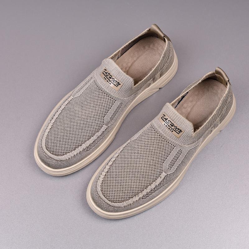 Fashion Men's Mesh Casual Shoes Daily Park Non Slip Walking Shoes Versatile Comfortable Soles Men's Loafers Sports Versatile Shoes