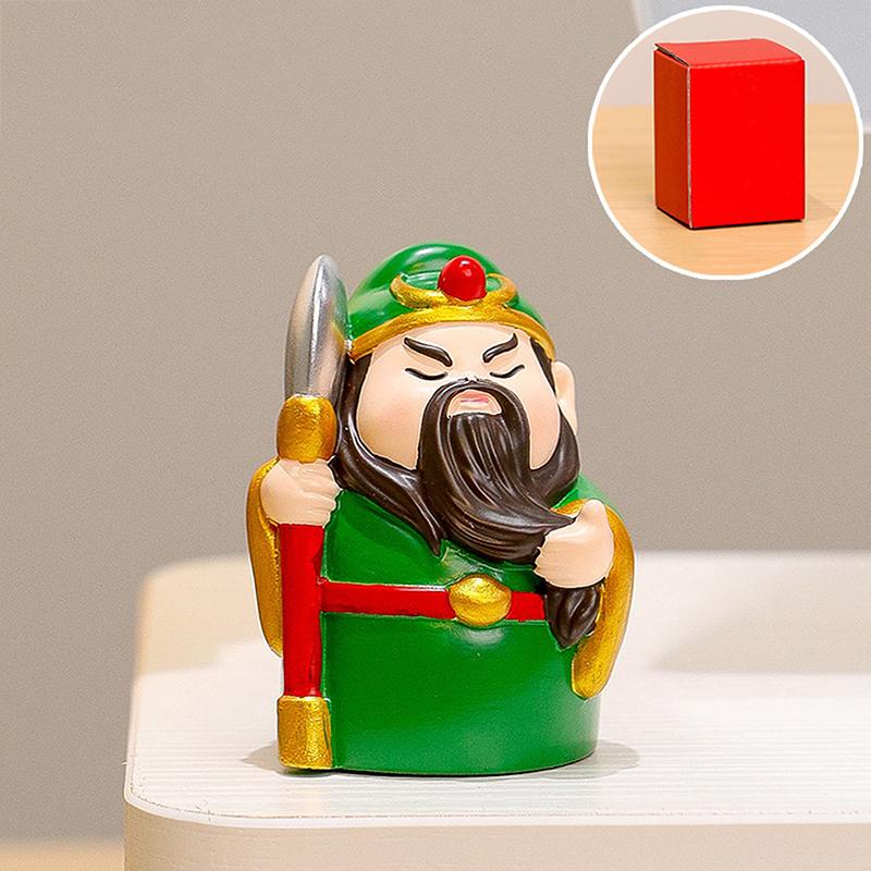 Cute God Of Wealth Ornaments Chinese Style Immortals Shentai Home Entry Workstations Office Desktops Emotional Stability Decor.