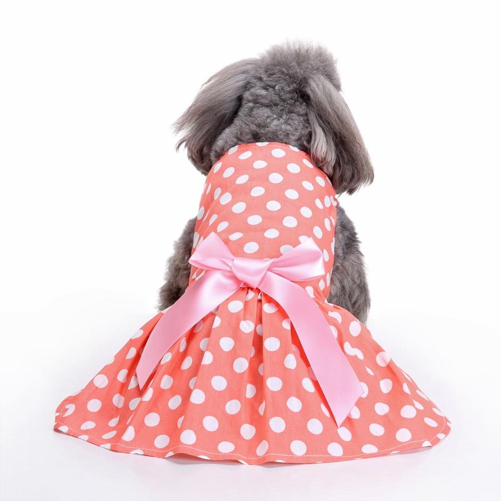 Pet clothing summer dog clothes princess style cat skirt girl heart bow pet clothes summer cool thin