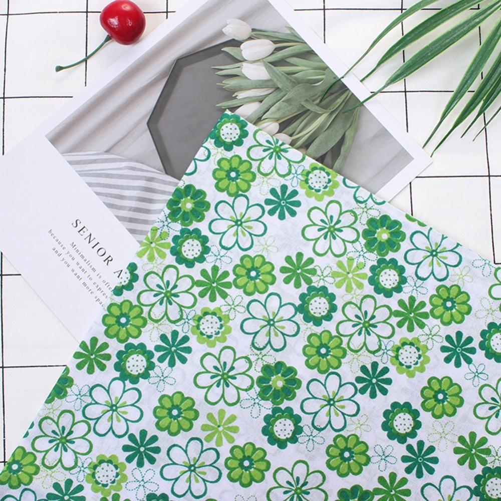 7Pcs 50*50cm Cotton Fabric Cotton Pre-cut Fabric Sewing Supply Floral Cotton Cloth Quilt Production