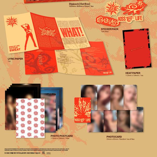 [Pre Order] KISS OF LIFE - 3rd Single [SWEAT] (HEAT Ver. / BURN Ver.) SET