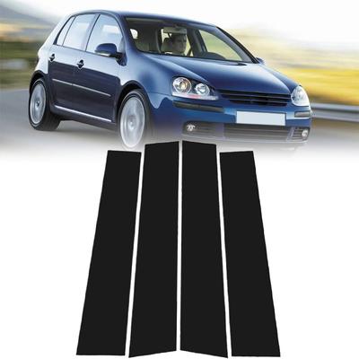 4pcs Car Mirror Effect Window Pillar Posts Cover Trim Decoration For VW Golf Mk5 2003-2009(Only Fit For 5-door Hatchback)