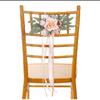 Tulle Church Wedding Chair Flowers Newest Chair Sashes Bands Chair Flowers for Weddings and Event