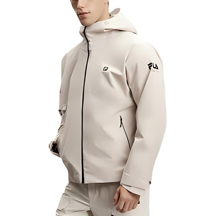 Fila Waterproof And Windproof Windbreaker Jacket Men's Estate Gray A11M417708F-GY