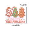 10Pcs Christmas Merry Embroidered Patches Christmas Santa Claus,Bow,Tree,Boots Patch Iron On Patches For Clothing Letter Badges