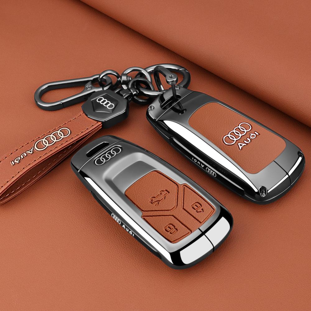NEW Zinc Alloy Fashion Car Remote Control Key Case Cover For B Q3 A4 A5 Q5 Q7 SQ7 8W S4 S5 TT TTS 8S RS Keychain Accessories