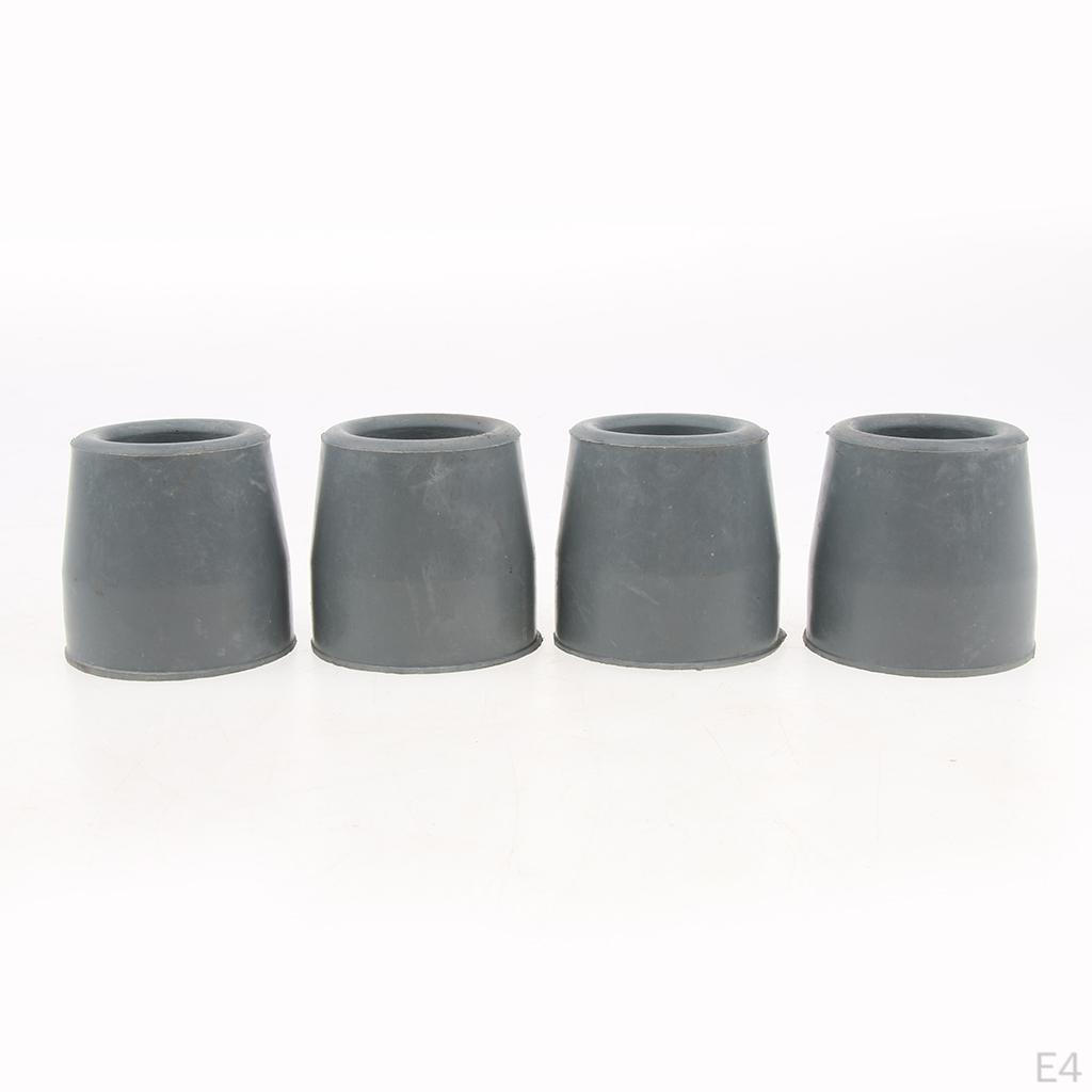 4 Ferrule Rubber Crutch Tip Securely On Broken Ground Rock Mud