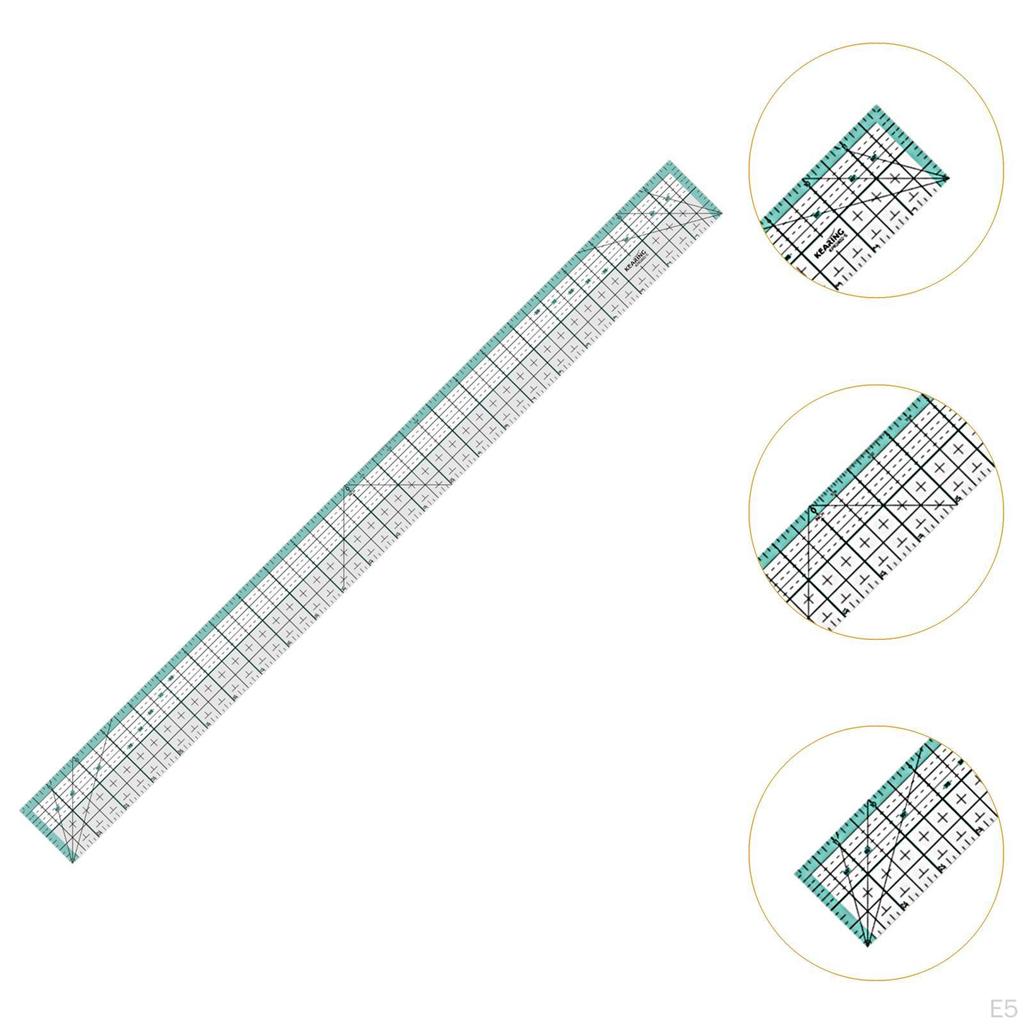 Quilting Ruler AntiSlip Sewing Patchwork Multifunctional Templates for