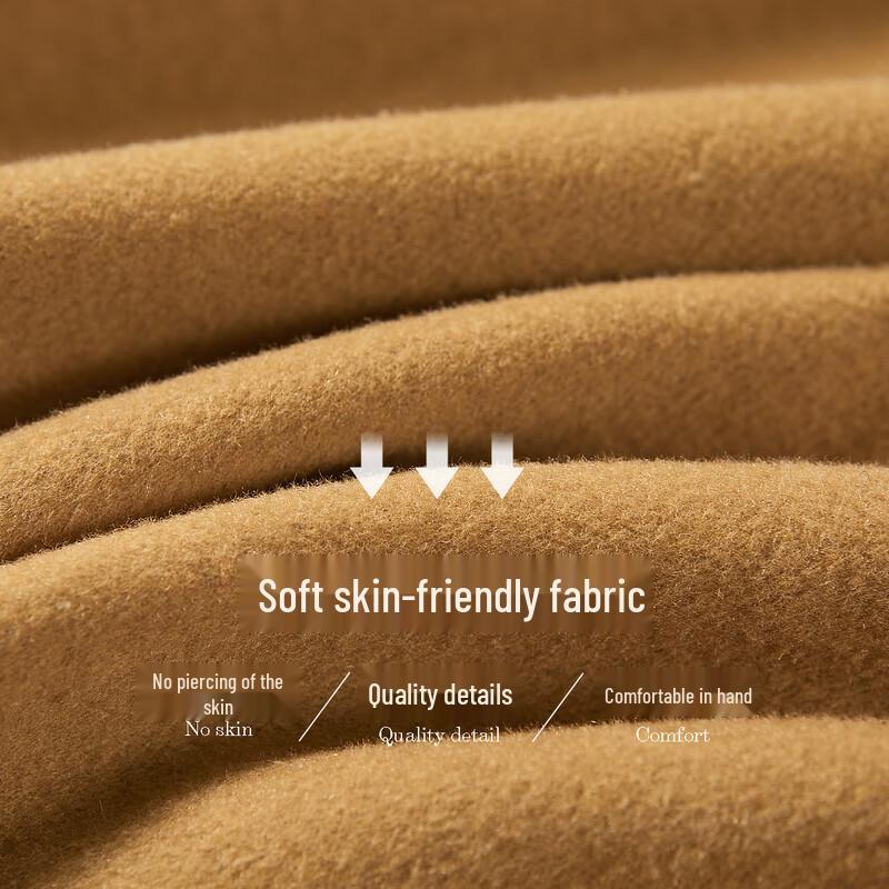 Women's Winter Double-Breasted Merino Wool Blend Mid-Length Coat