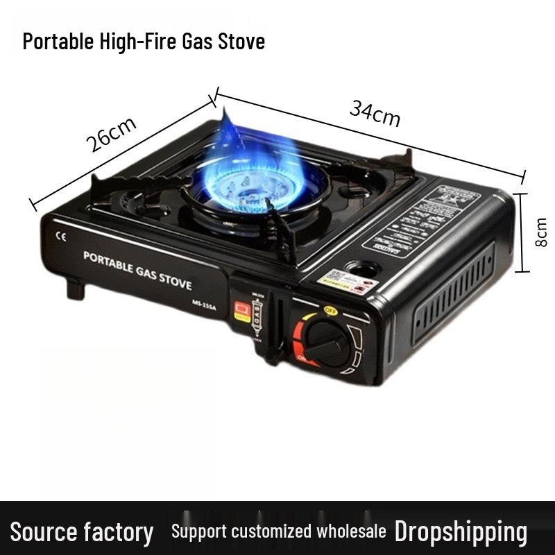 Portable Butane Gas Camping Stove for Outdoor and Household Use Popular Fierce Fire Card Stove