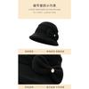 Women S Vintage Bowknot Bucket Hat Warm Fall Winter Elegant Face Slimming Hat