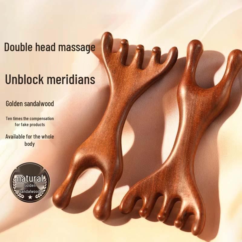

Dual-Purpose Six-Claw Antler Scalp and Eye Massager Comb