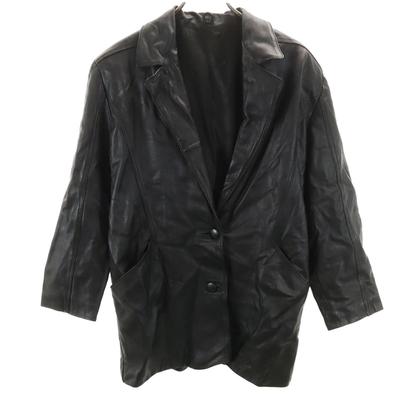 VALVERDE Made In Italy Genuine Leather Leather Coat 40 Black Women Used