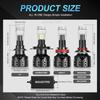 MAXGTRS 2x H4 Hi/Lo H7 Bi-Led Projector Lens H11 9005 HB3 9006 HB4 Car Headlight Bulb Canbus Lampada 6000K Mini Fog Lamp 12V LHD RHD