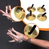 2 Finger Cymbals, Belly Dance Percussion Instrument, Brass Bell, Musical Accessory, Metal Material,